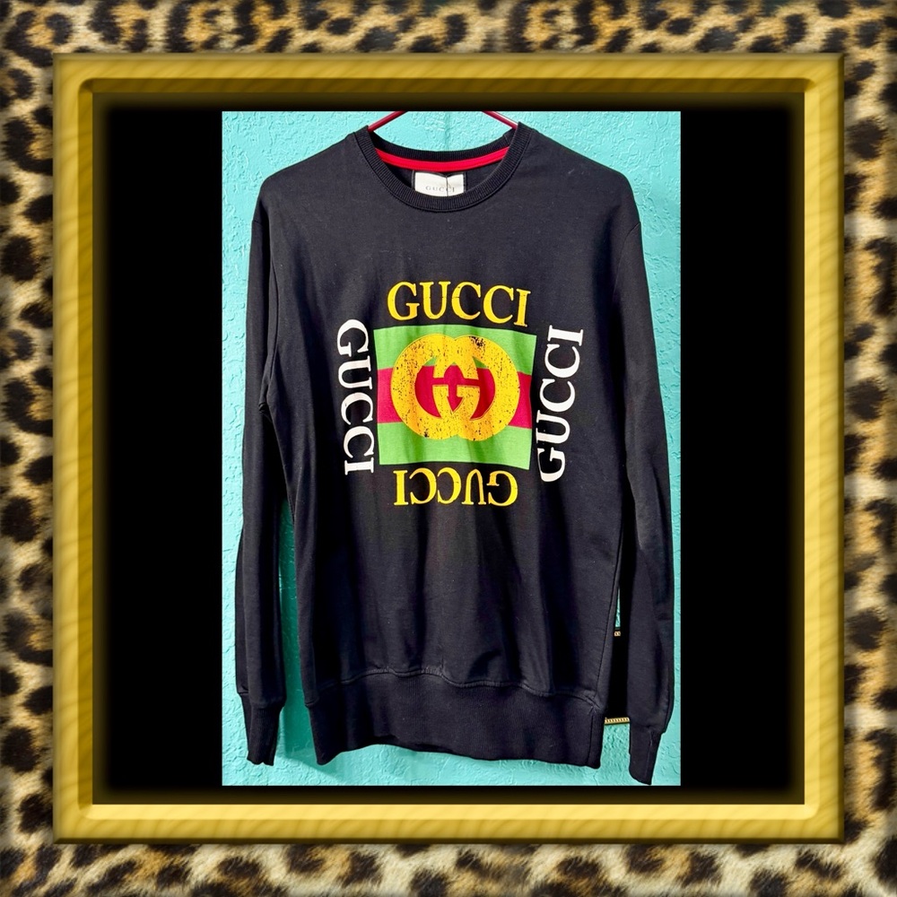 👑✅PRICE FIRM✅ Fashion Black Long Sleeve Graphic Crew Neck Top. Brand New!